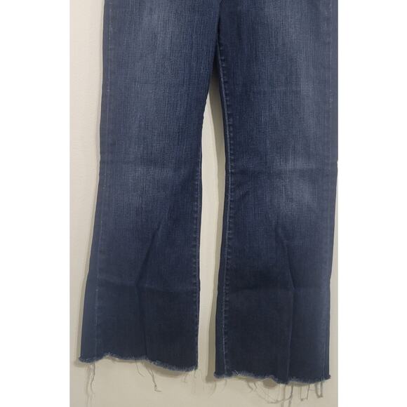 Paige Jeans Womens Size 31 Robertson Flare Raw Hem Boho Hippie Festival Retro - Picture 4 of 10